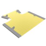 33716/2MA Чотирьох точкова маска для молочної залози у положенні на спині, середній розмір, матеріал EFFICAST товщина 2,0 мм, рівень перфорації максі